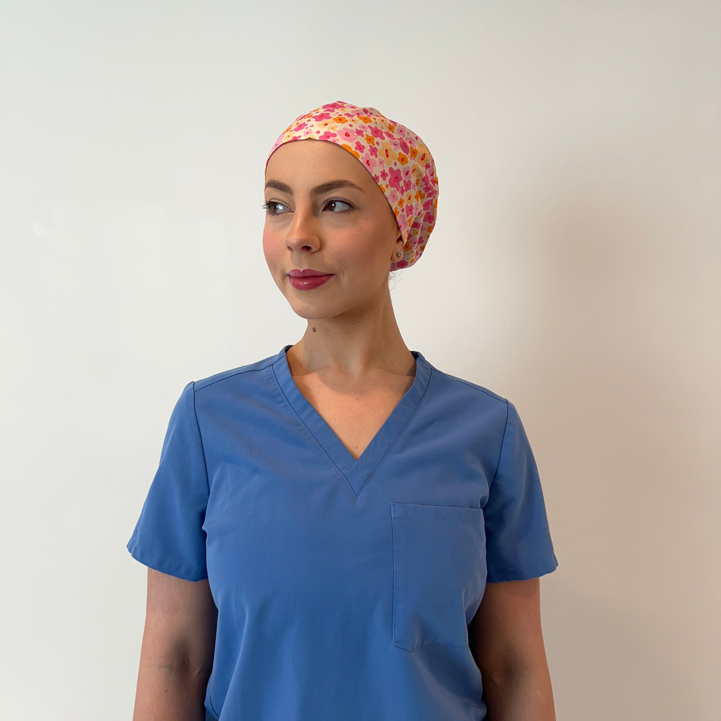 Brighter Days scrub cap front view