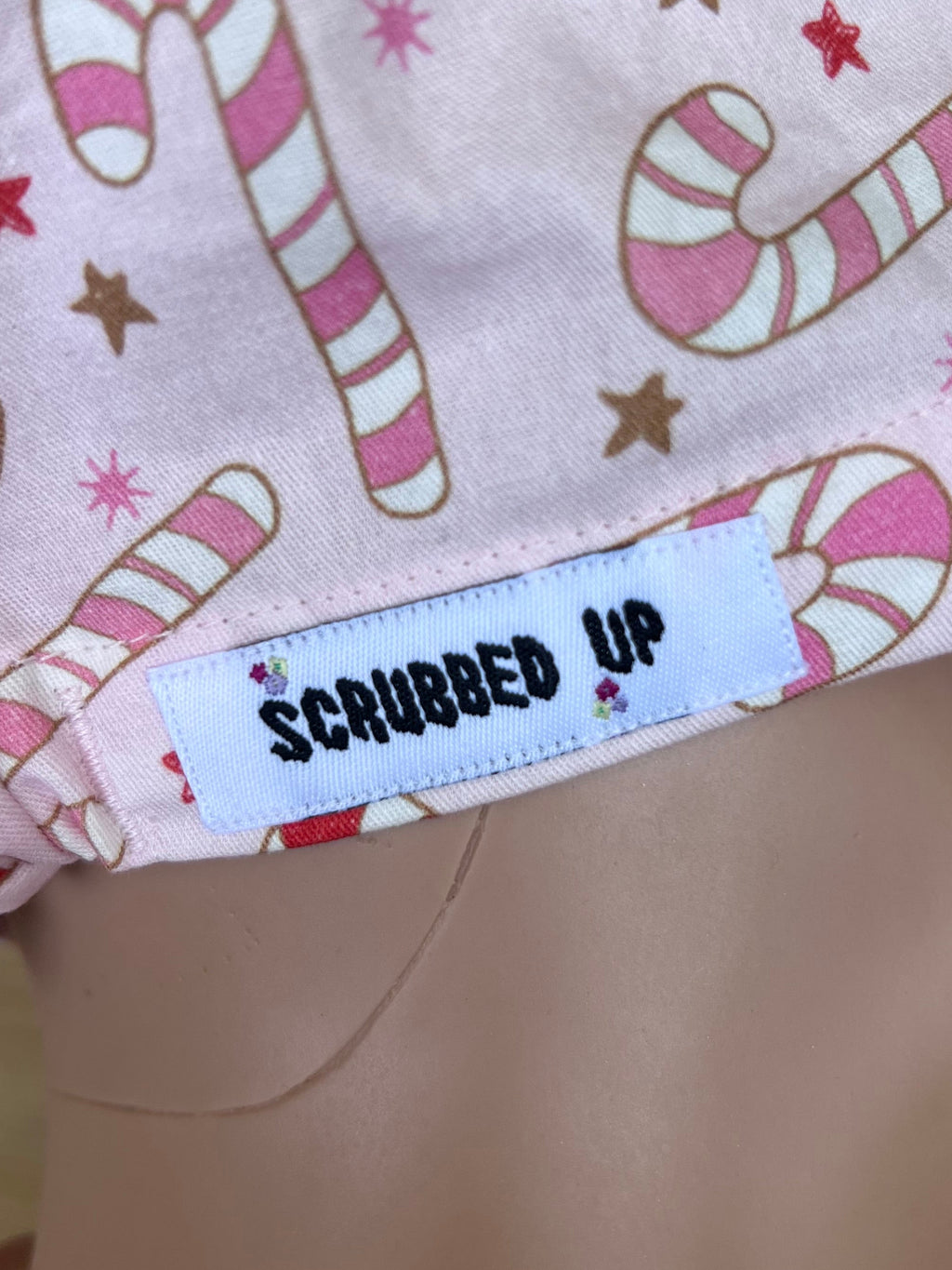 Candy Cane Scrub Cap