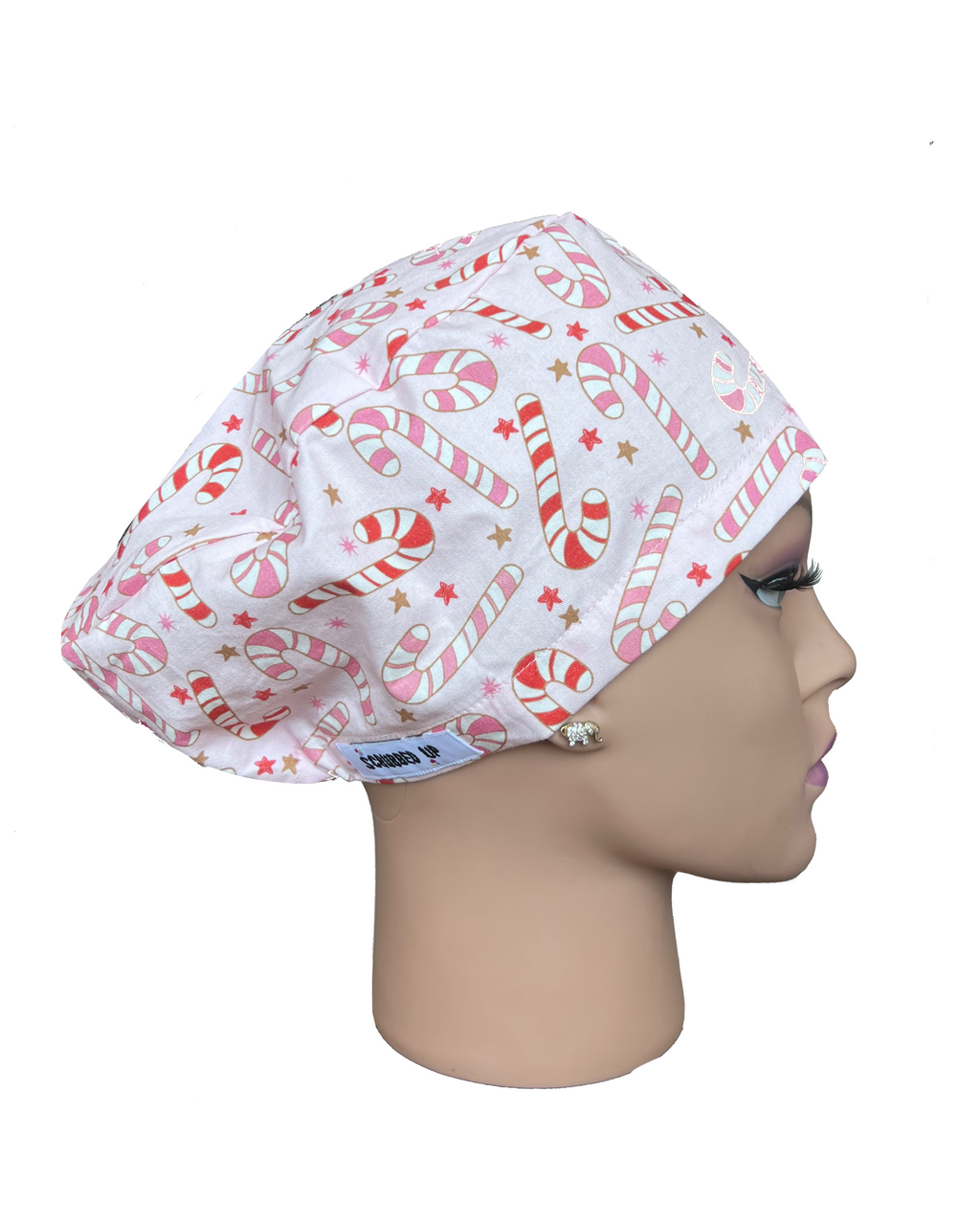 Candy Cane Scrub Cap