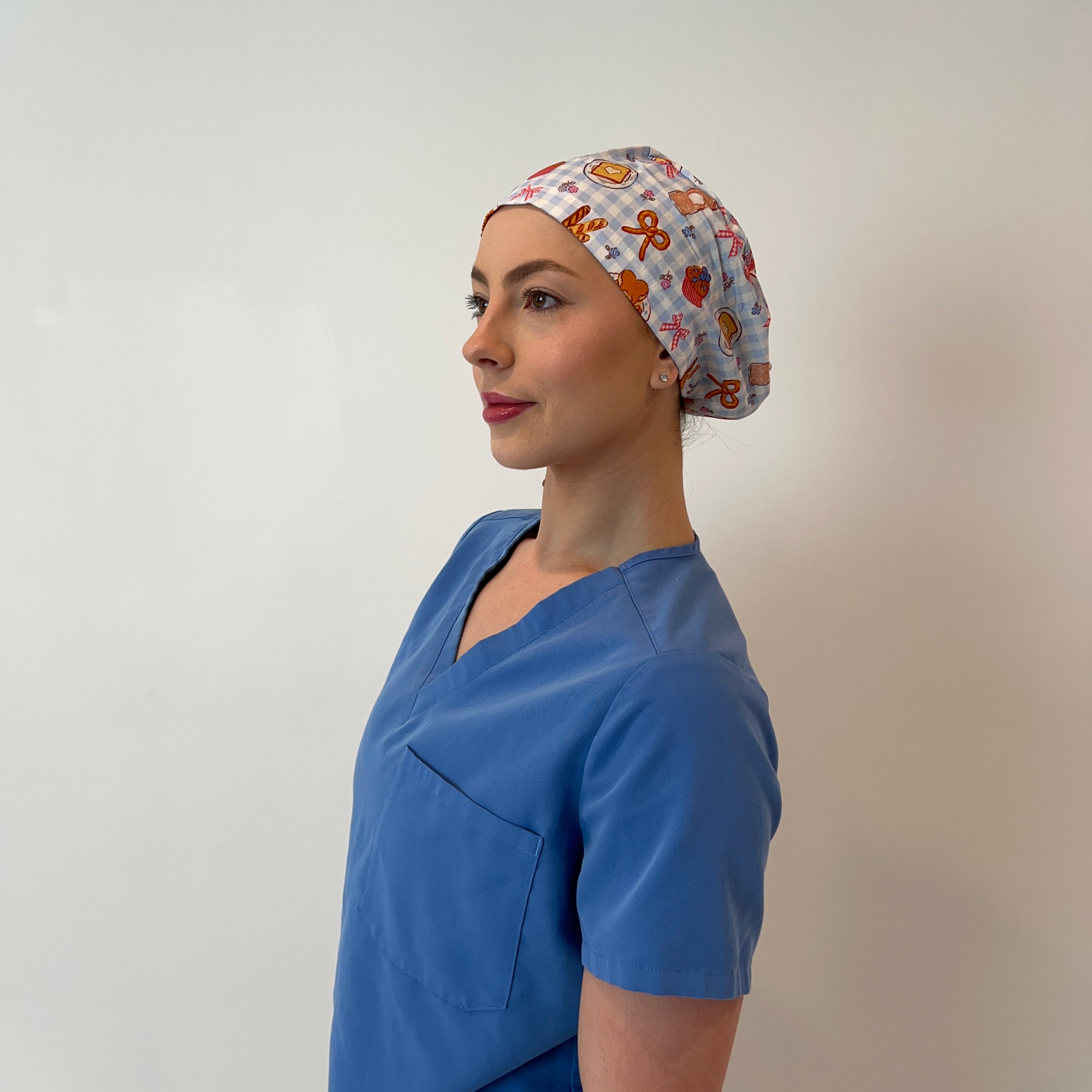 Breakfast Club scrub cap side view