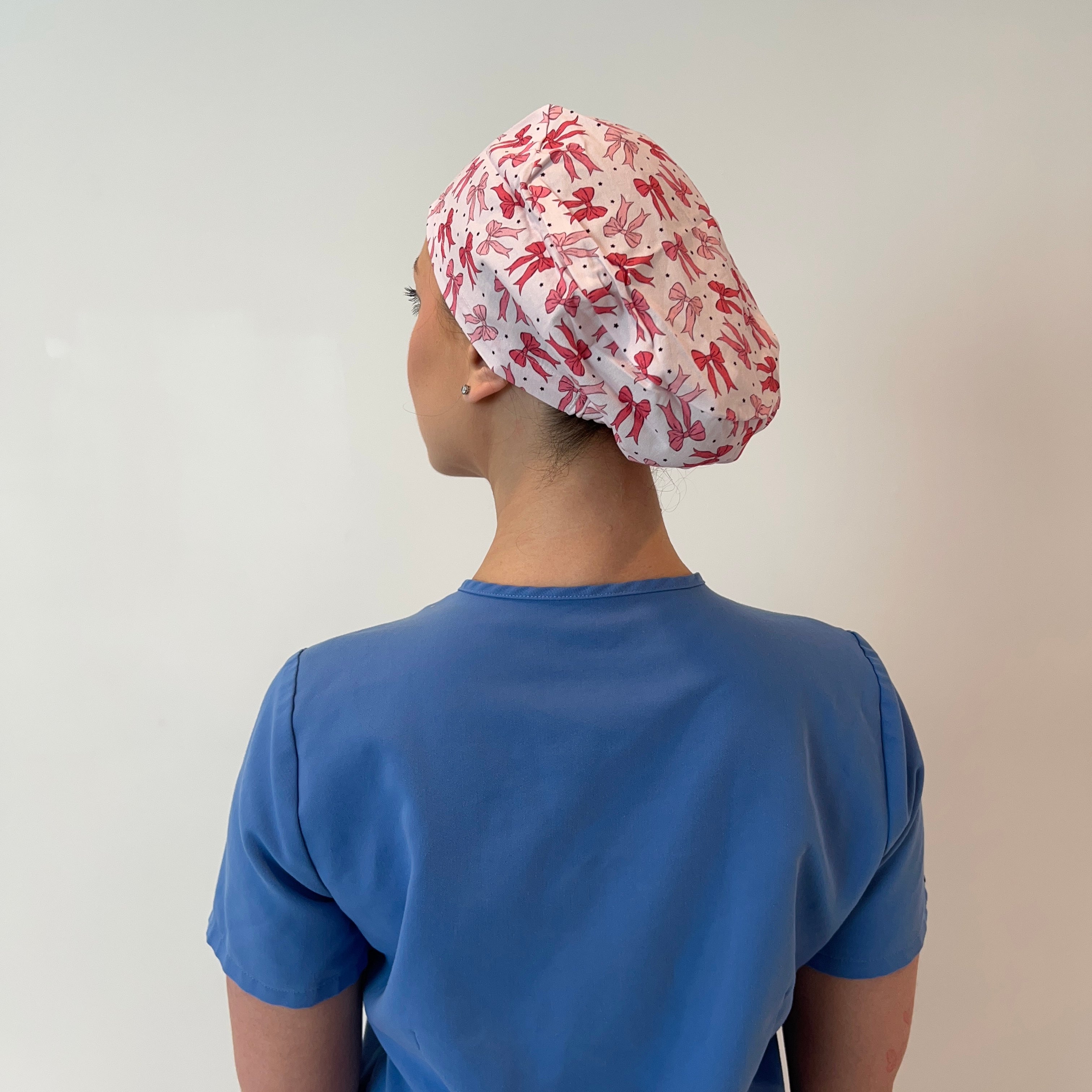 Bow scrub cap back view