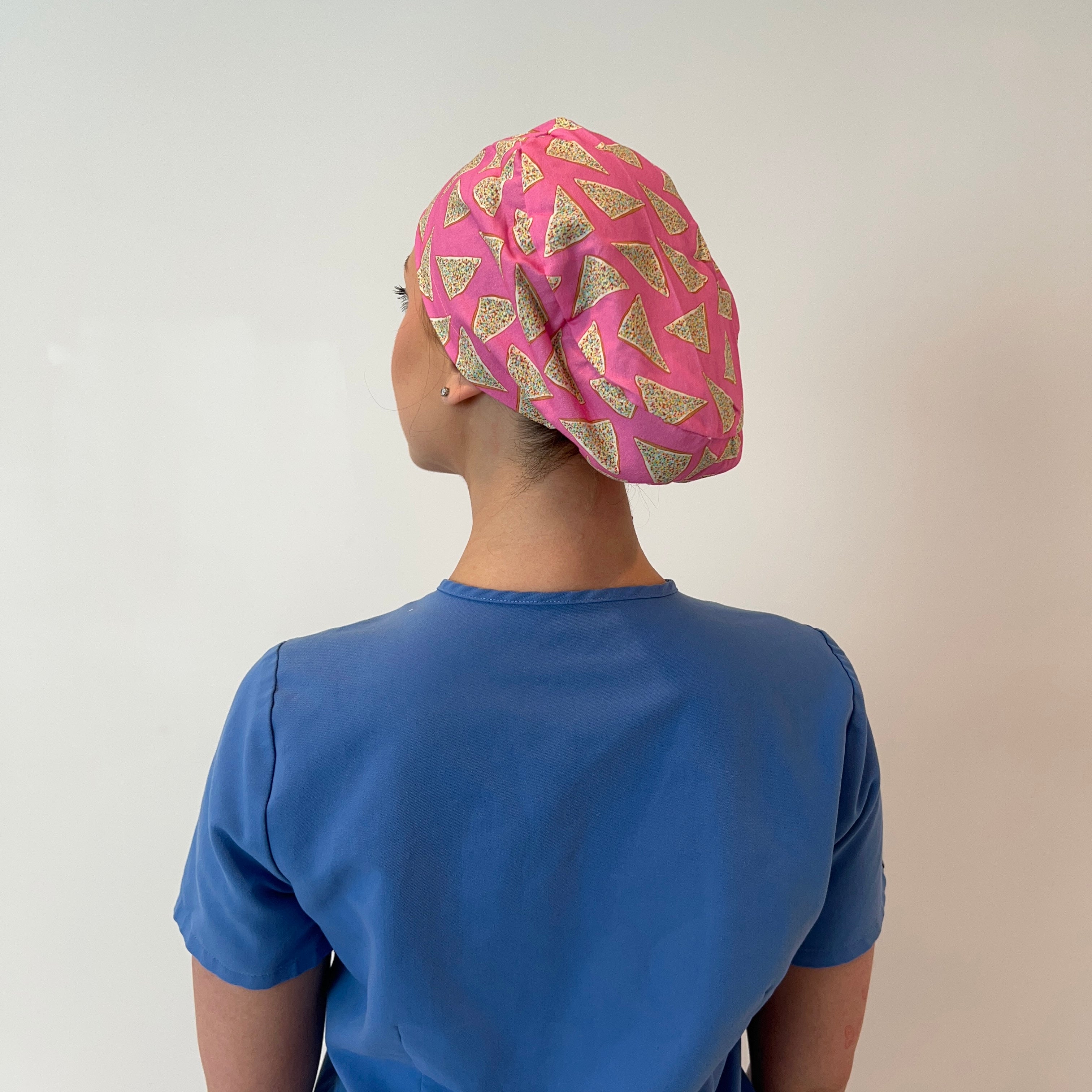 Fairy Bread scrub cap back view
