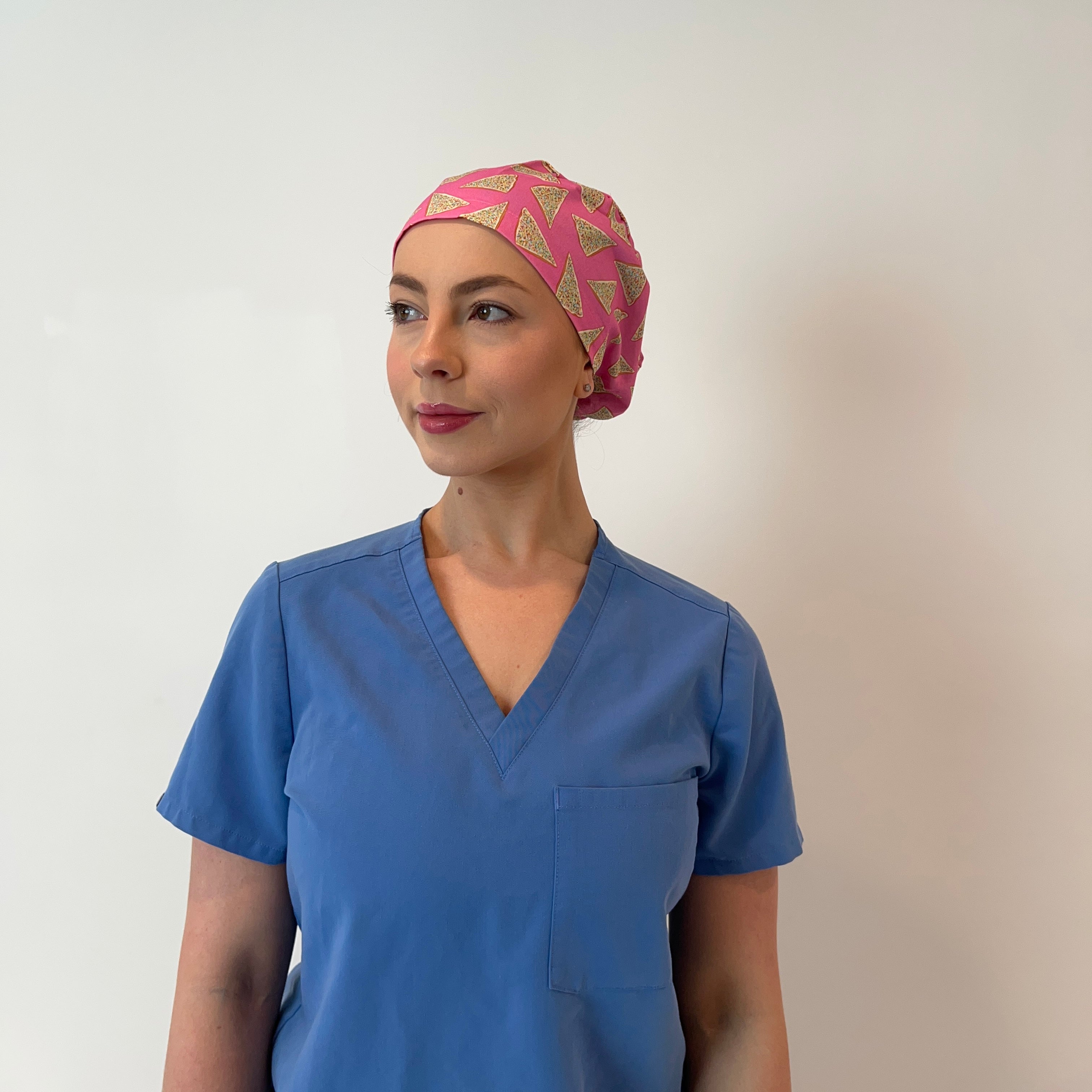 Fairy Bread scrub cap front view