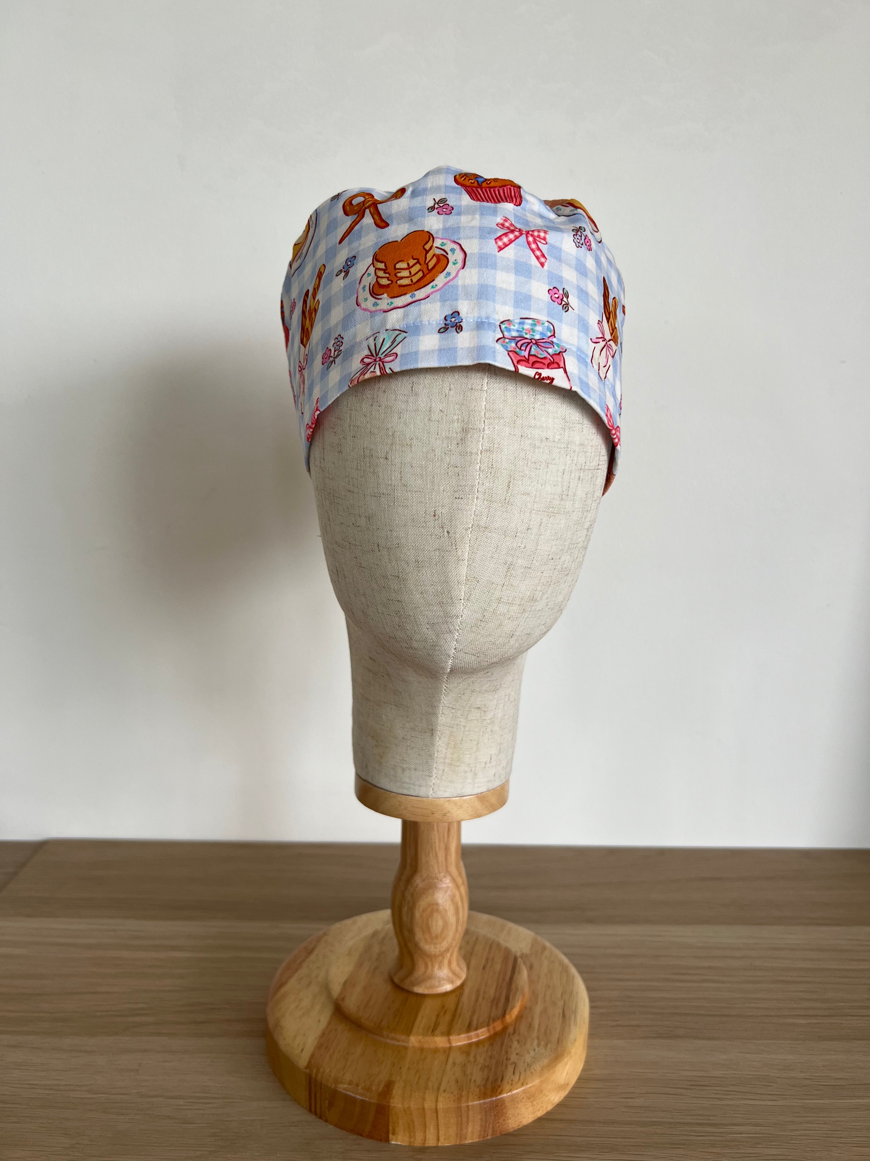 Breakfast scrub cap front view