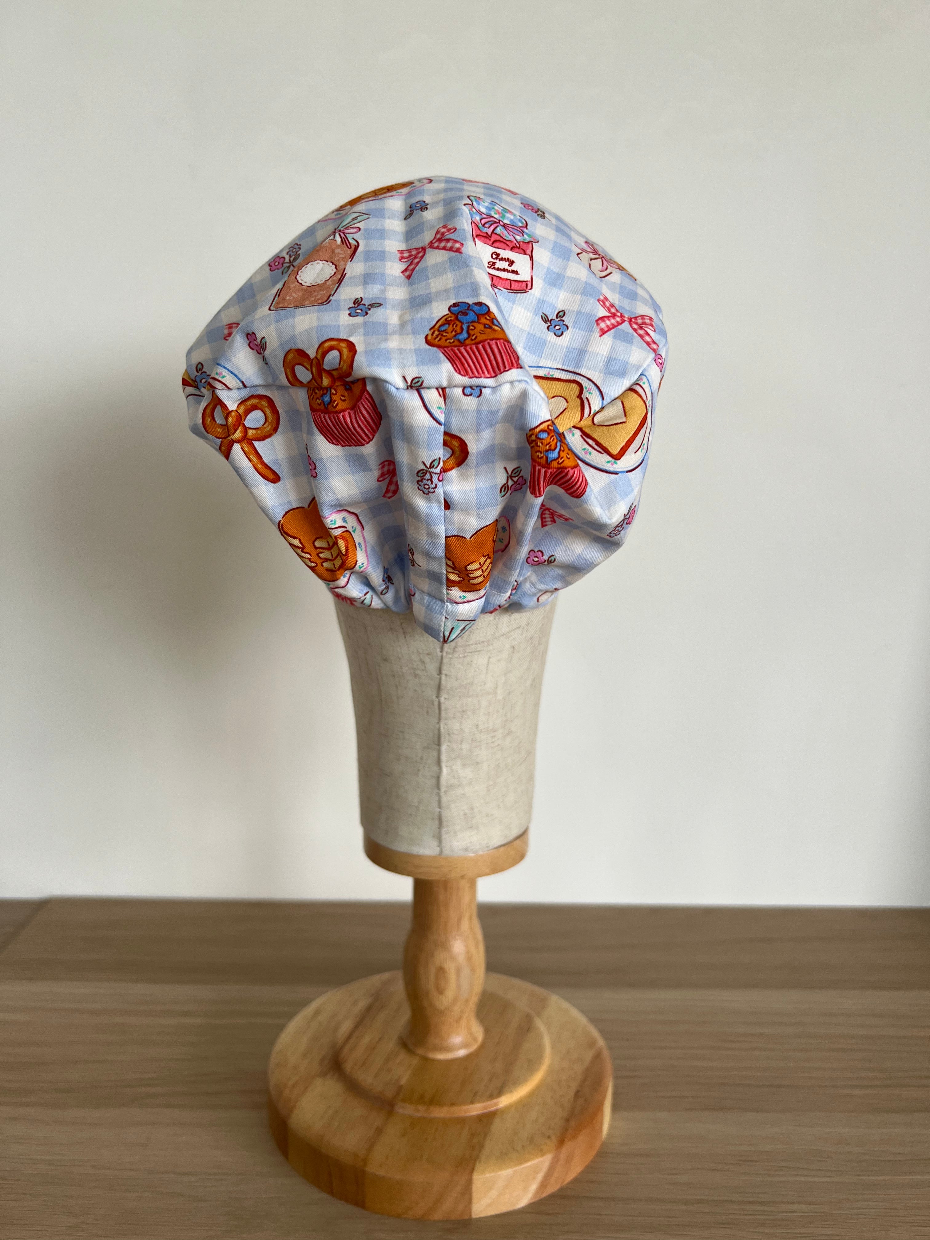 Breakfast scrub cap back view