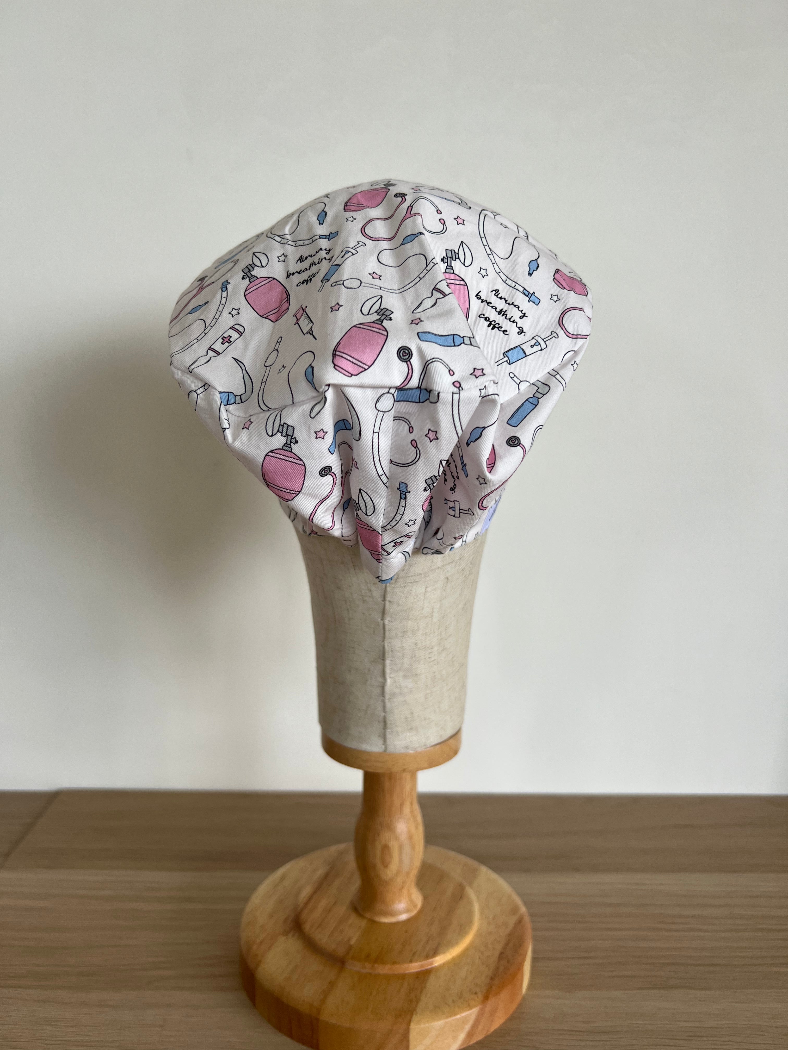 Anaesthesia scrub cap back view