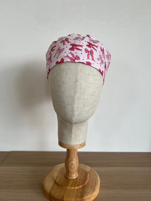 Bow scrub cap front view