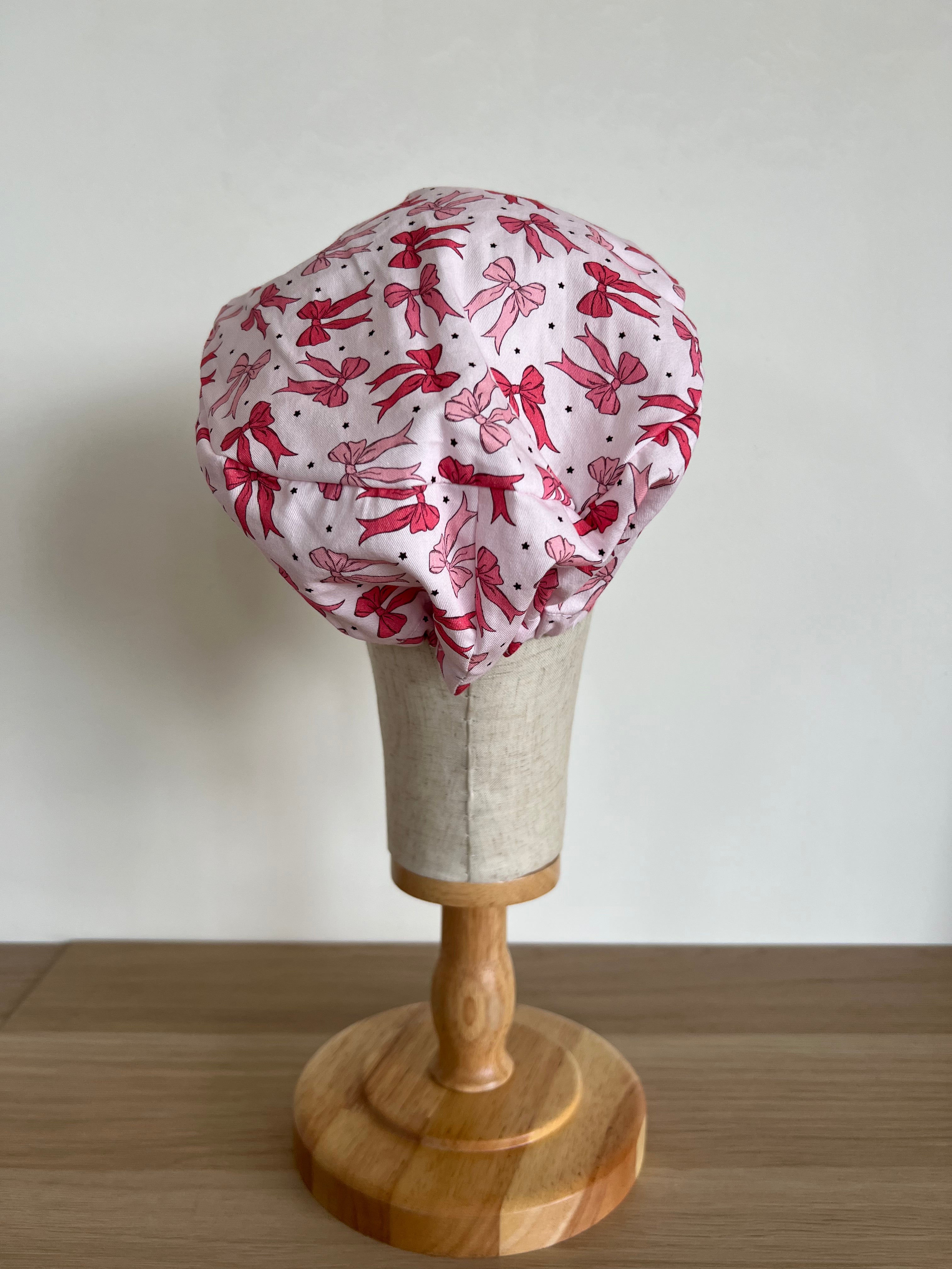 Bow scrub cap back view
