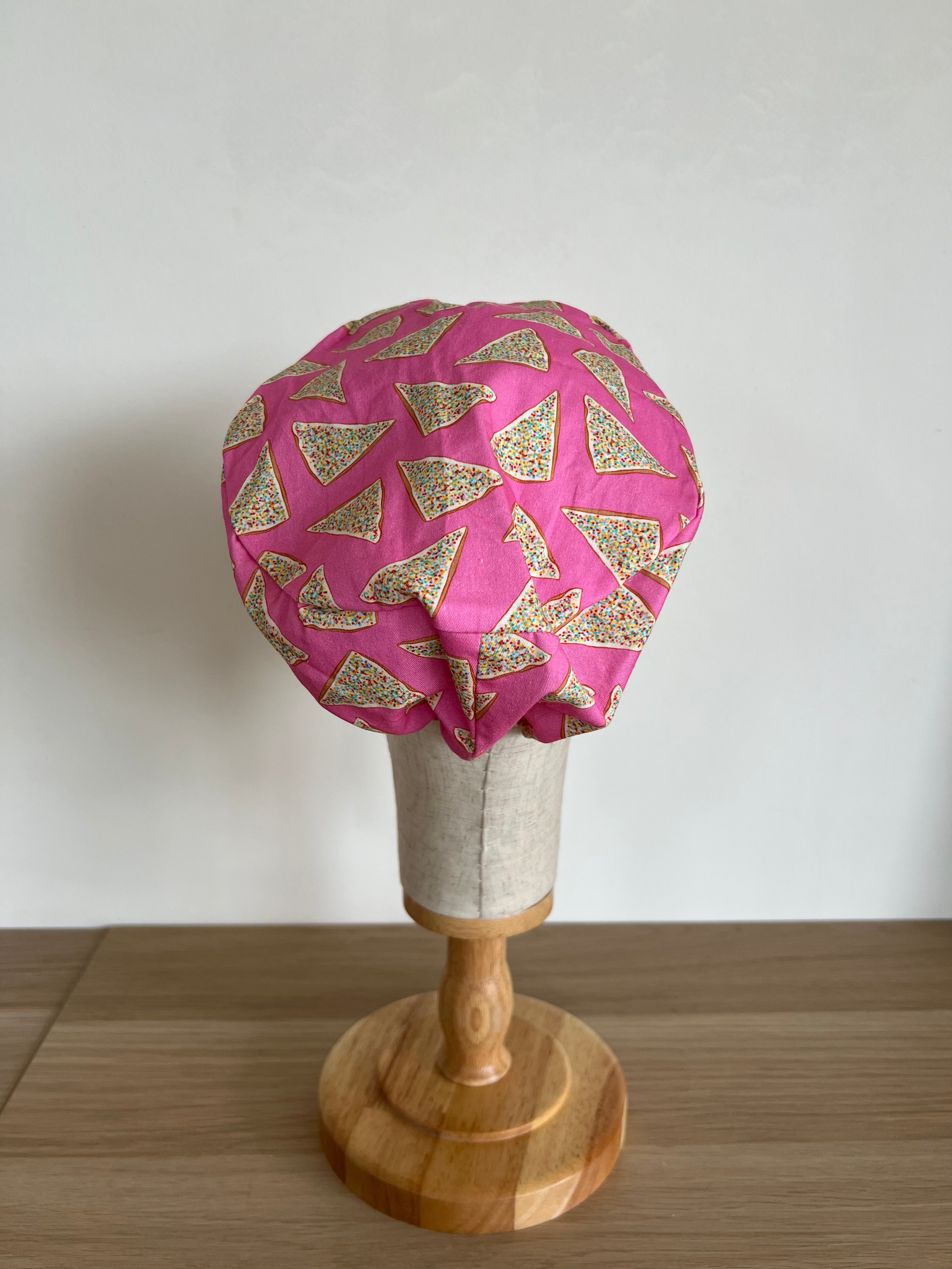 Fairy Bread scrub cap back view