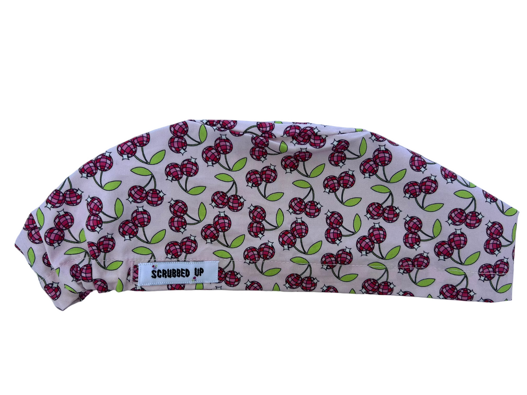 Disco Cherry Scrub Cap