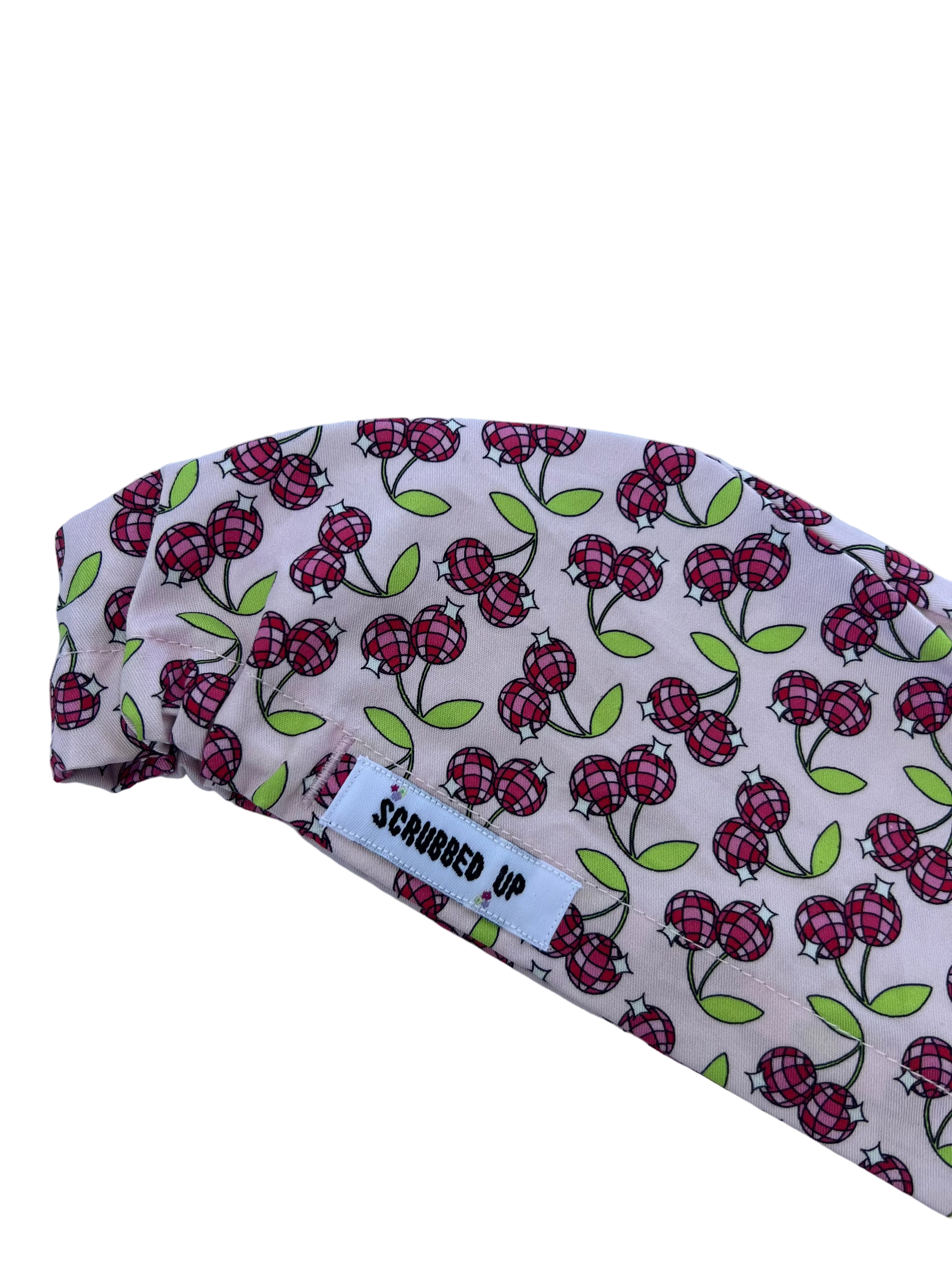 Disco Cherry Scrub Cap
