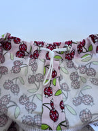 Disco Cherry scrub cap back view