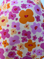 Brighter Days print scrub cap side view on mannequin