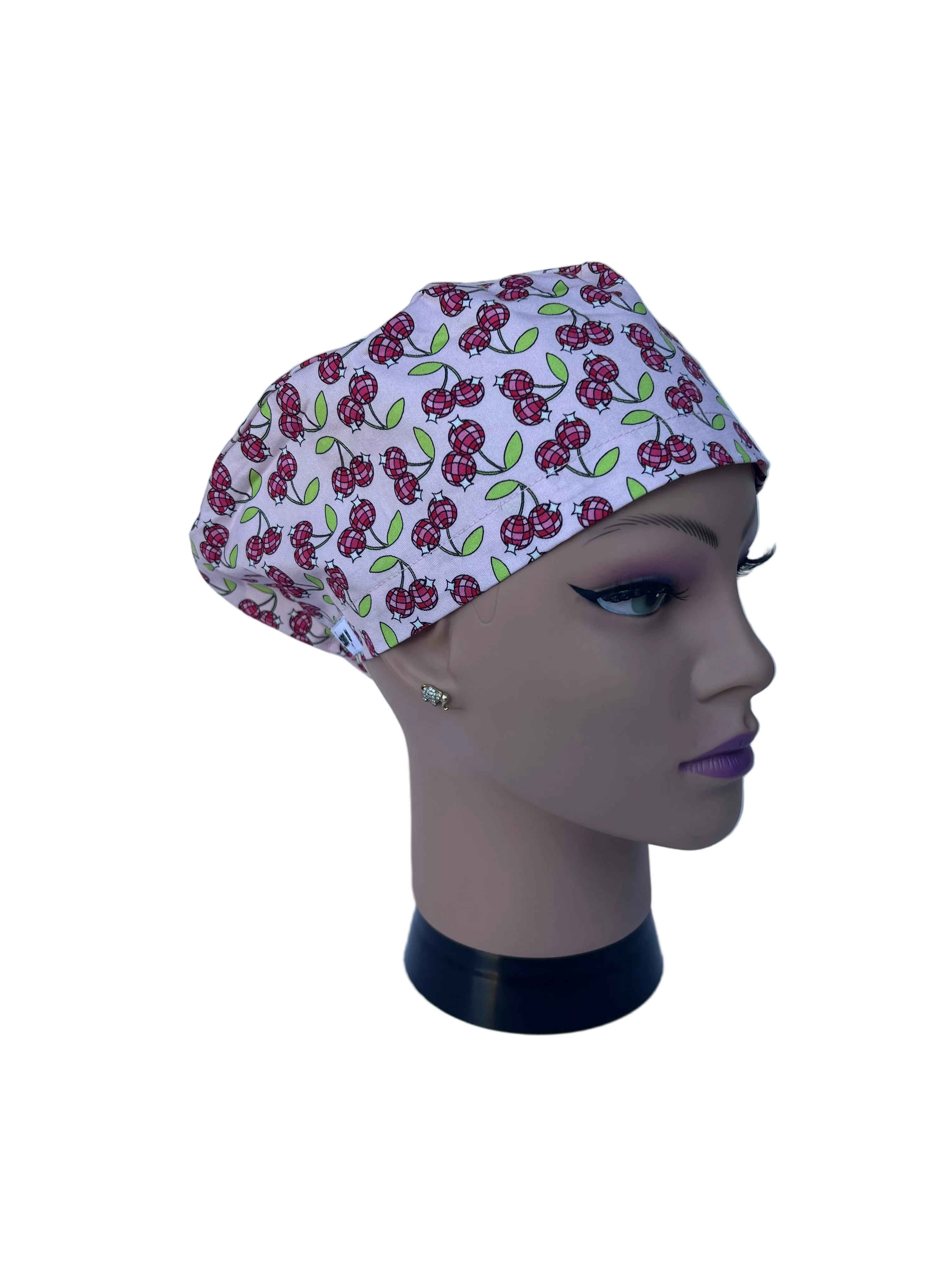 Disco Cherry Scrub Cap