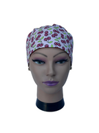 Disco Cherry scrub cap front view