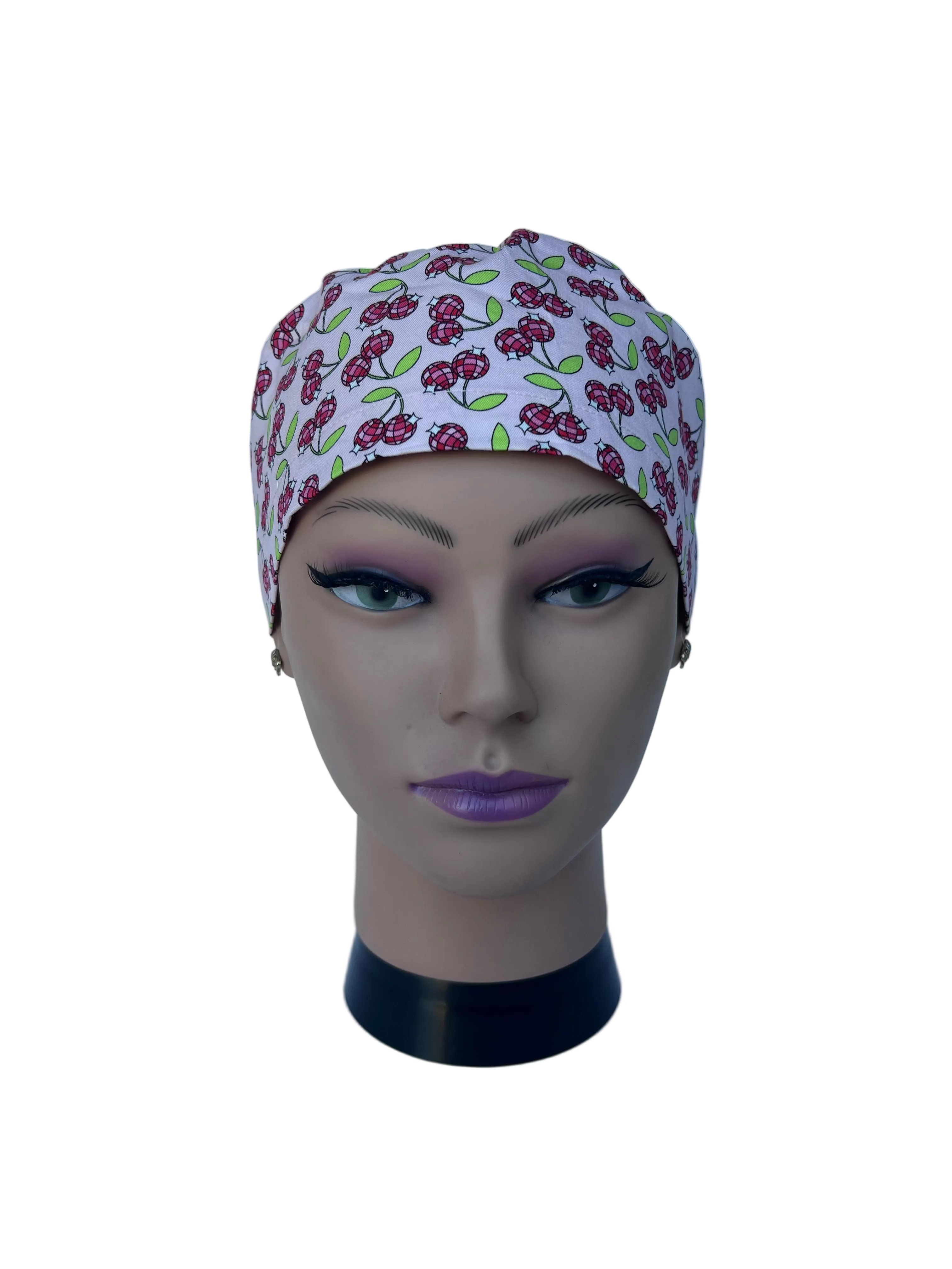 Disco Cherry Scrub Cap