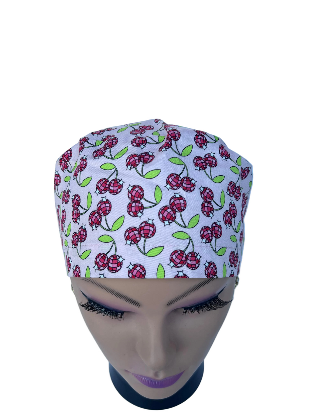 Disco Cherry Scrub Cap
